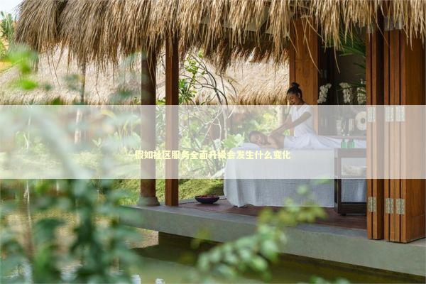 假如社区服务全面升级会发生什么变化 新闻